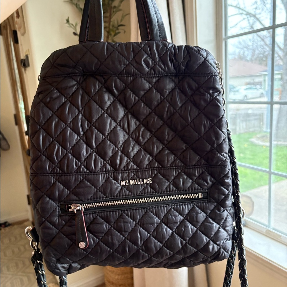 MZ Wallace Black Quilted Women's Backpack